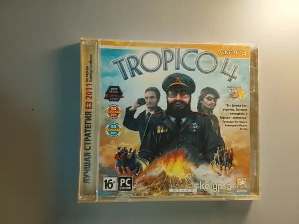Диск с винтажной игрой для слабого ПК Tropico 4