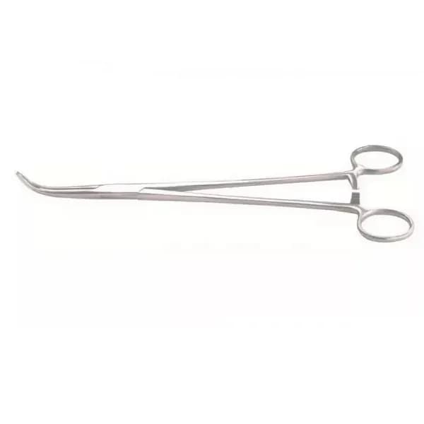 Зажим кровоостанавливающий зубчатый Surgicon, изогнутый №1, 160 мм, J-17-052