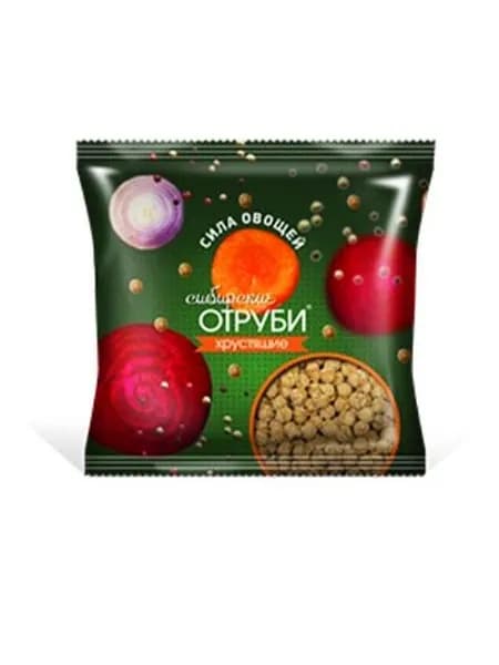 Отруби Сибирские "Хрустящие" сила овощей 100 гр, Сибирская клетчатка