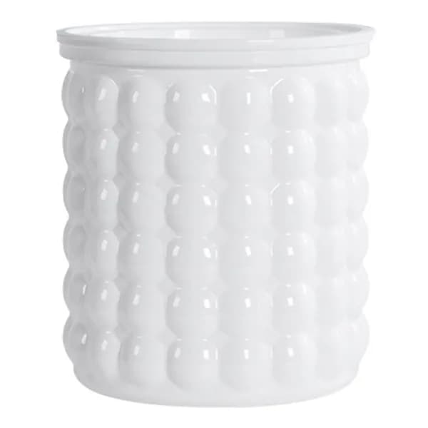 Горшок для цветов 12 см, 1 шт, цвет белый