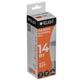 Лампа диодная свеча С37 14Вт E27 4000К 1400Лм Relight (100) RL3727-1440