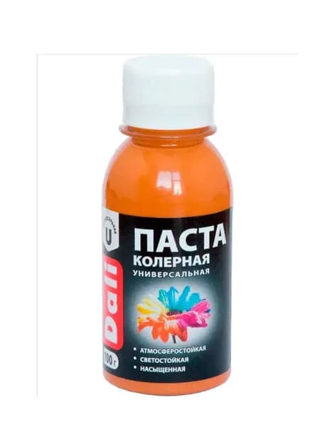 Колерная паста универсальный "DALI" /оранжевый/ 0,1 кг