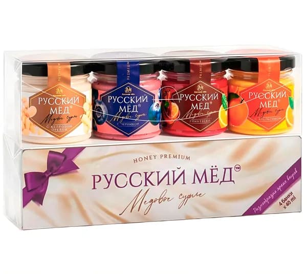 Подарочный набор ассорти "Русский мёд" 40мл (4шт)