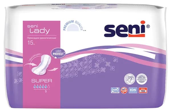Seni Урологические прокладки для женщин Lady Super, 15 шт