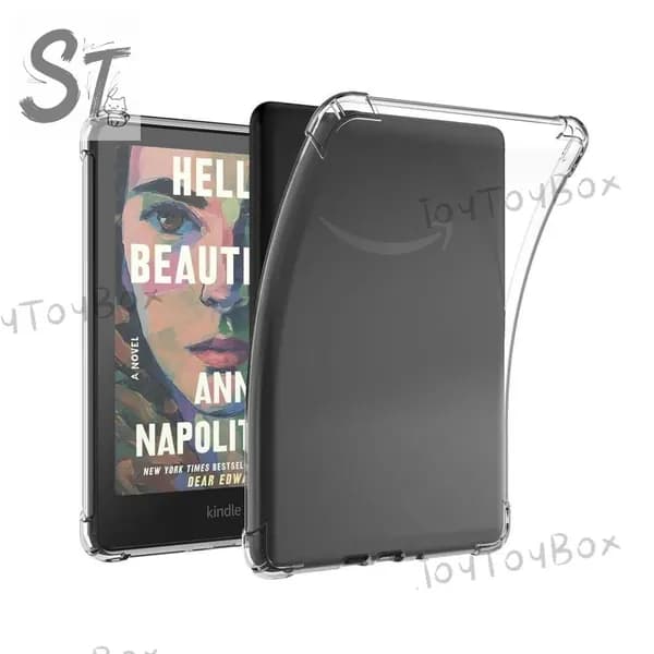 Прозрачный чехол для Kindle Paperwhite 12-го поколения eReader (7 дюймов, 2024) - Ультратонкий легкий устойчивый к царапинам силиконовый резиновый прозрачный ТПУ задний чехол