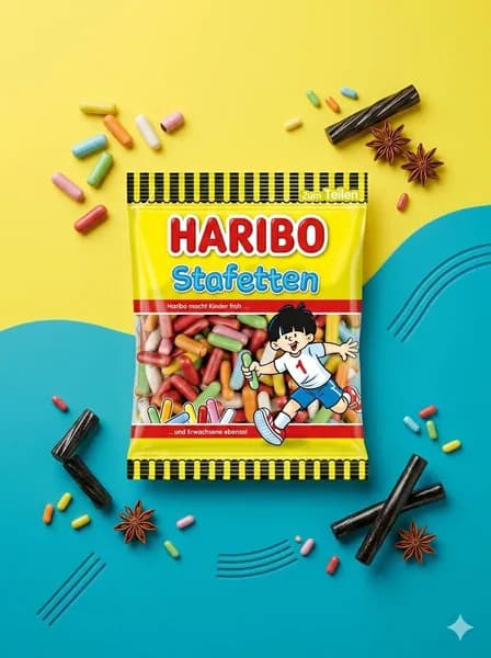 Жевательный мармелад Haribo Stafetten Палочки 160 грамм