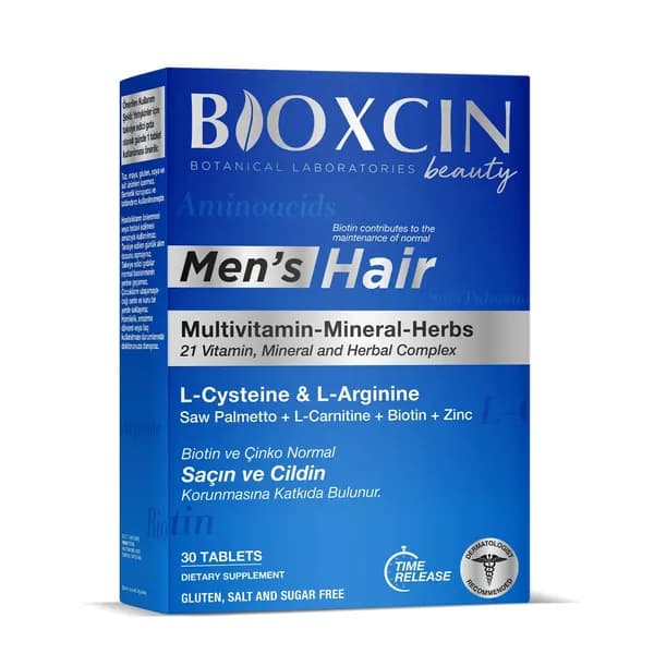 Bioxcin Mens Hair Мультивитамины для мужских волос 30 таблеток