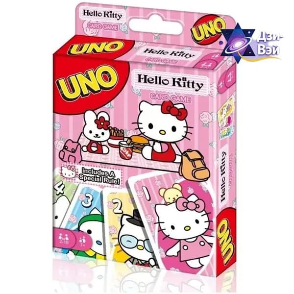 Настольная карточная игра UNO Hello Kitty карт, Привет, Новая версия игры для всей семьи