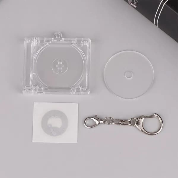 1 шт пустой альбом мини CD чехол брелок для ключей для DIY рюкзак подвесной декор
