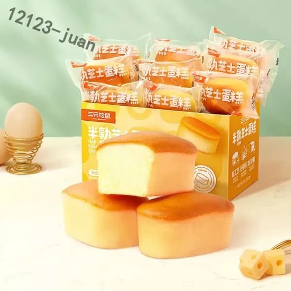 Сладкий и нежный, вкусный чизкейк 400 г (около 12 штук) Питательный завтрак для всей семьи, перекус в полночь, ежедневное развлечение, чтобы удовлетворить ваши аппетиты. Луна