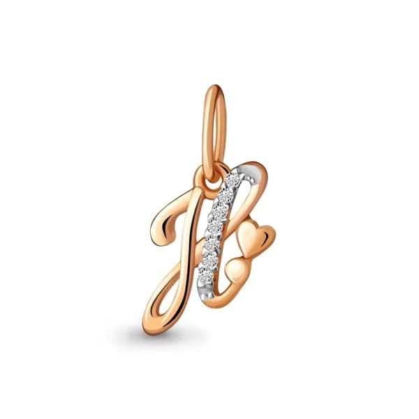 Aquamarine Подвеска Золото красное 585 пробы
