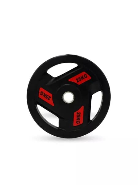 Диск UNIX Fit PRO обрезиненный c хватом 25 кг, блин для штанги и гантели спортивный