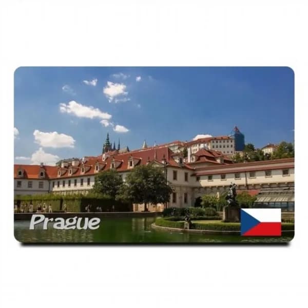 Магнит на холодильник "Прага, Чехия" 54x86мм