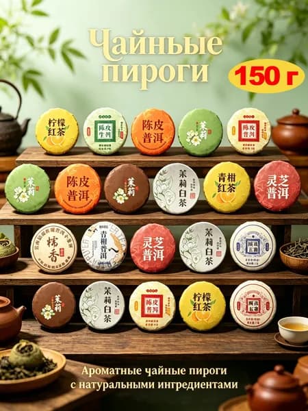 Чай пуэр, 150 грамм, натуральный китайский чай из Юньнани