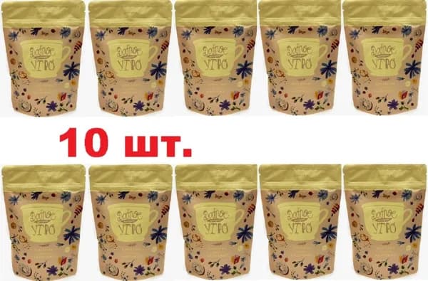 10 шт Цикорий натуральный с ароматом "КАПУЧИНО" ТМ Доброе утро, М/У 80гр