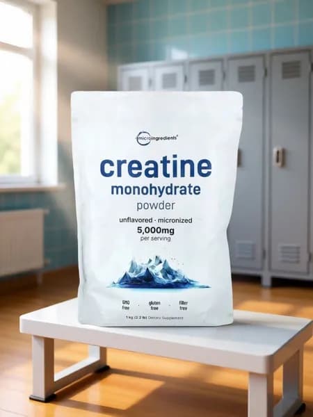 Моногидрат креатина, без добавок, 1 кг Micro Ingredients (США)