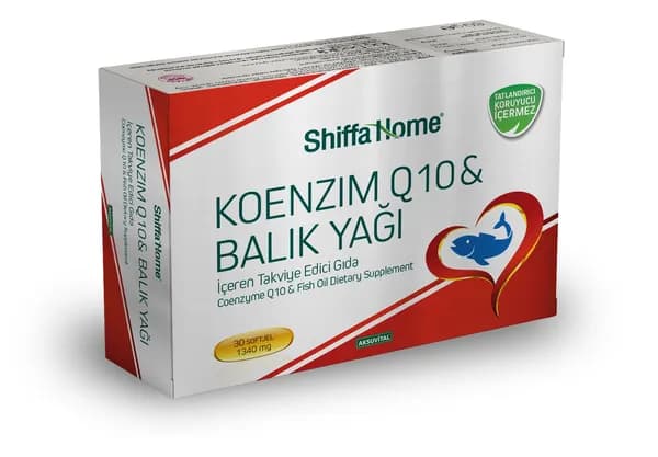 Коэнзим Q10 и рыбий жир, 30 мягких капсул - 1340 мг