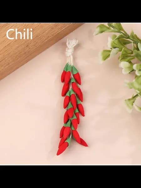 Красный перец чили для кукольного домика 1 12