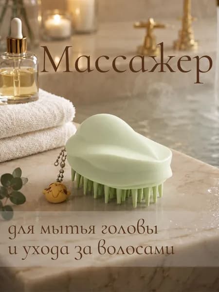 Массажер для головы/ Расчёска массажная для мытья волос