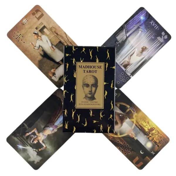 yunzhongyao карты Таро сумасшедший дом/Madhouse Tarot,78 шт,Гадальные карты