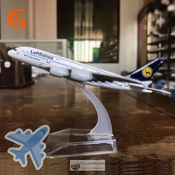 Металлический Модель Самолета Аэробус 380, Германия Люфтганза А380