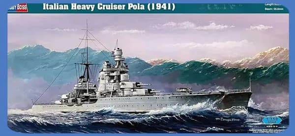 Hobbyboss 1/350 86502 Итальянский тяжелый крейсер Pola 1941 высшего качества сборная модель корабля