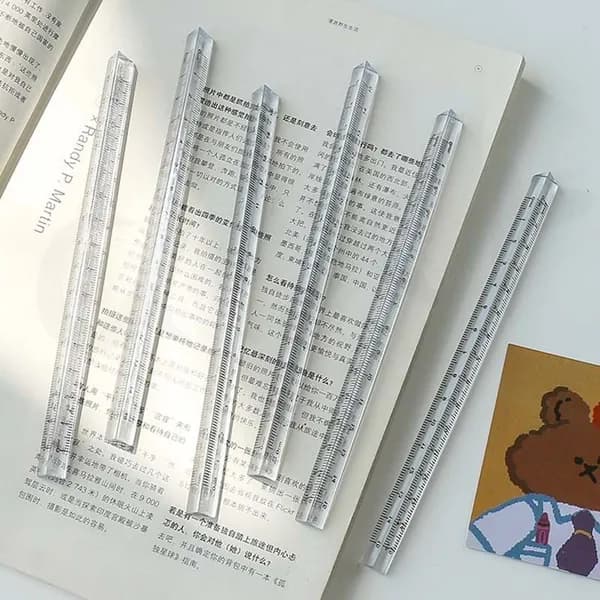 15cm / 20cm Треугольник для студентов Прозрачная линейка