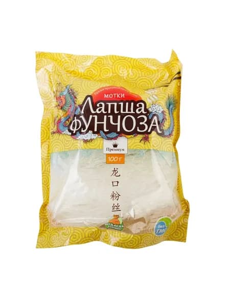 Медведь любимый Фунчоза, лапша крахмальная, мотки, 100 гр