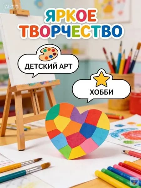 Водная бумага для рисования для детей, разноцветная форма сердца 1 штука, для яркого декора комнаты и оформления интерьера