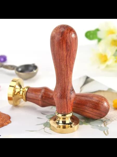 Штамп для воскового печати с растительным принтом, DIY (C187
