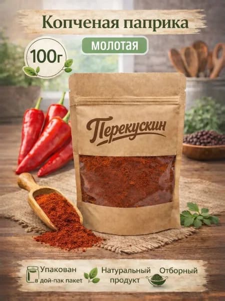 Паприка копченая красная сладкая 100 гр.