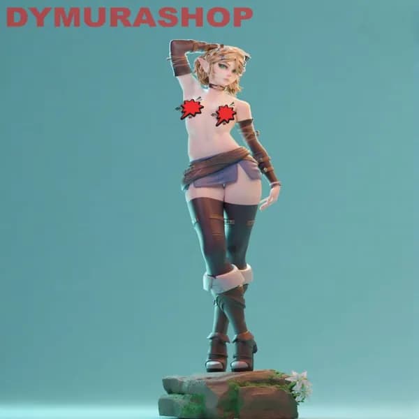 Фигурка Коллекционная Неокрашенная Zelda 0621 NSFW 1/35