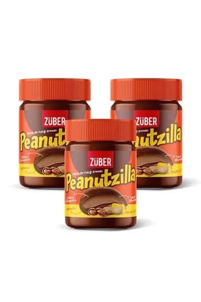 Zuber Peanutzilla Какао-арахисовая паста 315 г x 3 шт.