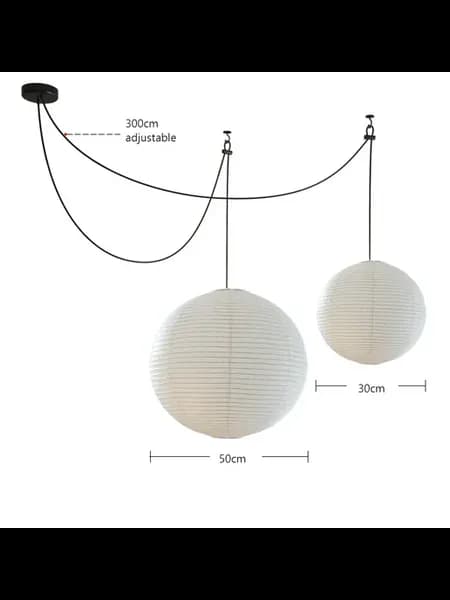 Подвесной светильник HomeLover Noguchi, D50 30cm, 3 цвета