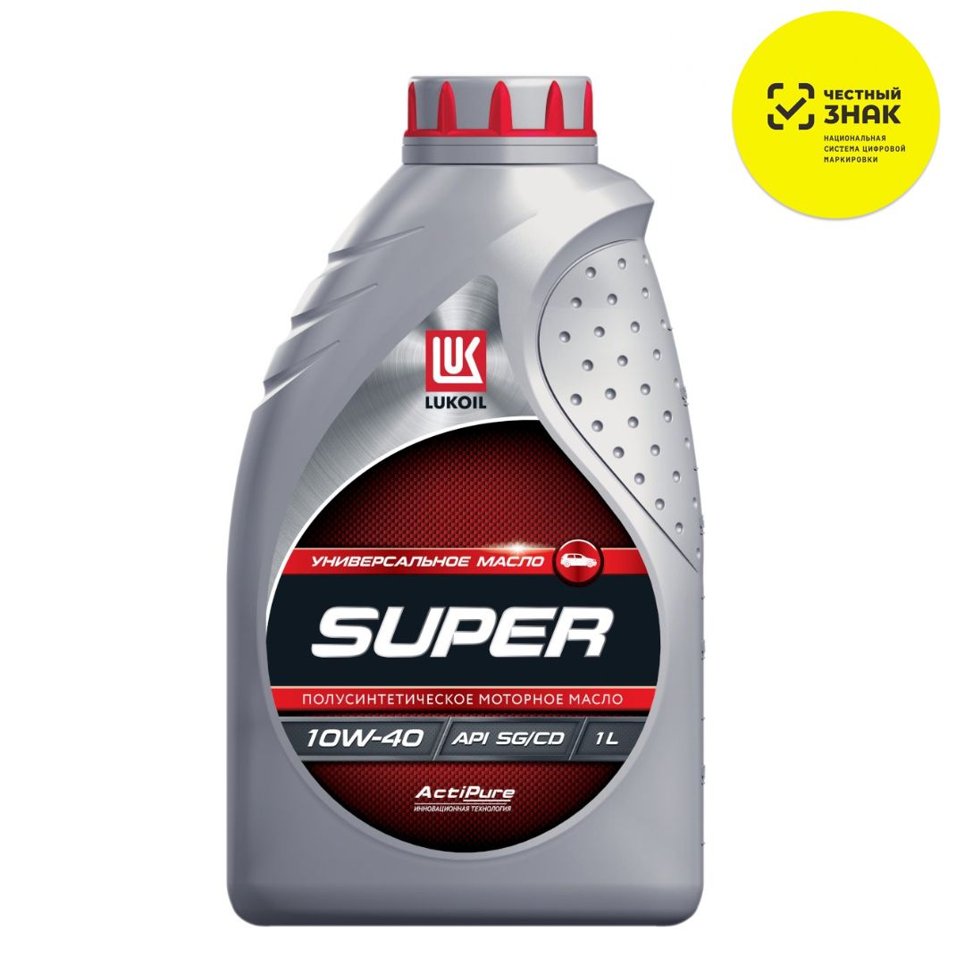 ЛУКОЙЛ (LUKOIL) 10W-40 Масло моторное, Полусинтетическое, 1 л