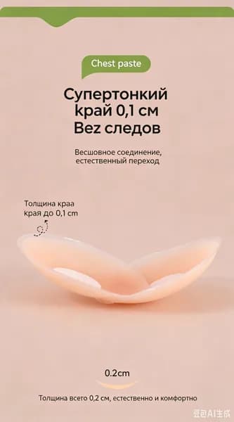 Силиконовый пластырь для груди.6.5cm