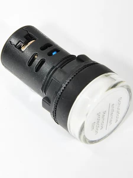 Лампа индикаторная AD-22DS светодиодная матрица, d22мм белый 24В AC/DC (арт. A8224-BLS10-ADDS-024-K01)