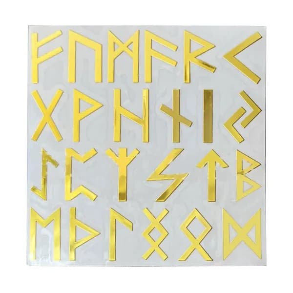 Ювелирные ручные инструменты,Металлические наклейки с рунами-S, 1 шт.