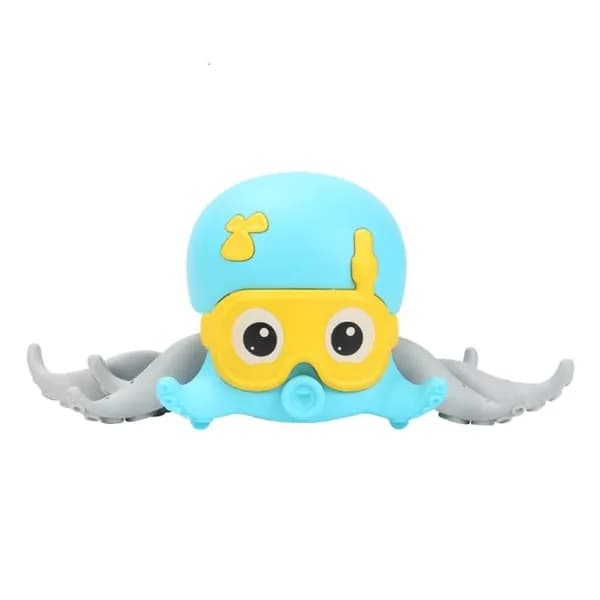 Мини-игрушка осьминог с заводным механизмом, Синий
