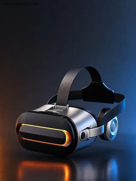 VR-очки для смартфона с Bluetooth-наушниками, черные, совместимы с экранами 4.7 6.7 дюйма, пластик