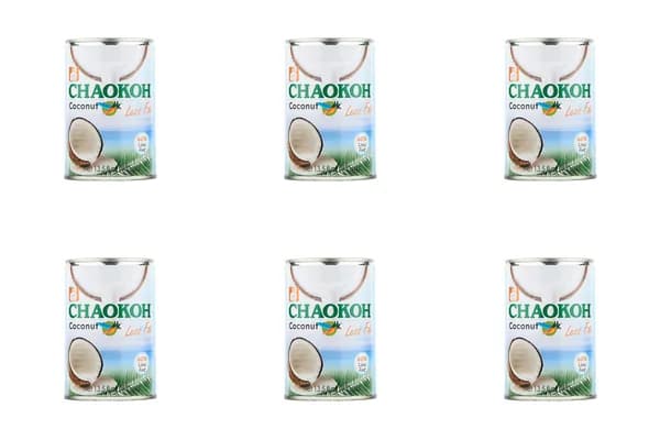 Chaokoh Кокосовое молоко Less Fat, 400 мл, 6 шт /
