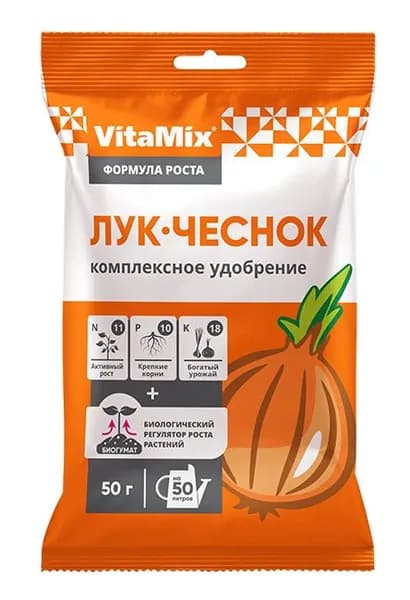 Удобрение комплексное VitaMix Лук-чеснок, 50 г