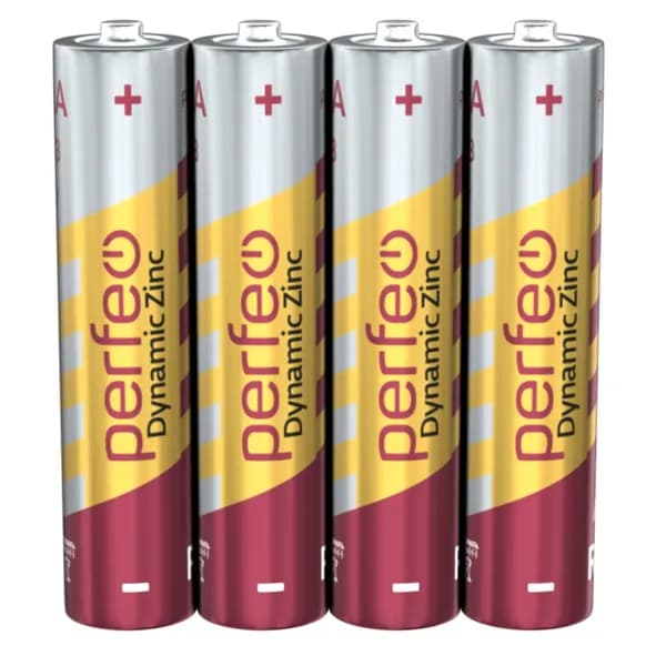 Батарейки Perfeo R03 AAA Dynamic Zinc солевые мизинчиковые, 4шт в шринке, 1.5V