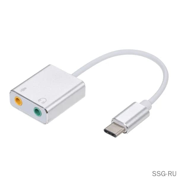 Внешняя звуковая карта Hi-Fi с эффектом Magic Voice, адаптер USB-C к джаку для наушников, микрофона и колонки, замена для ноутбука