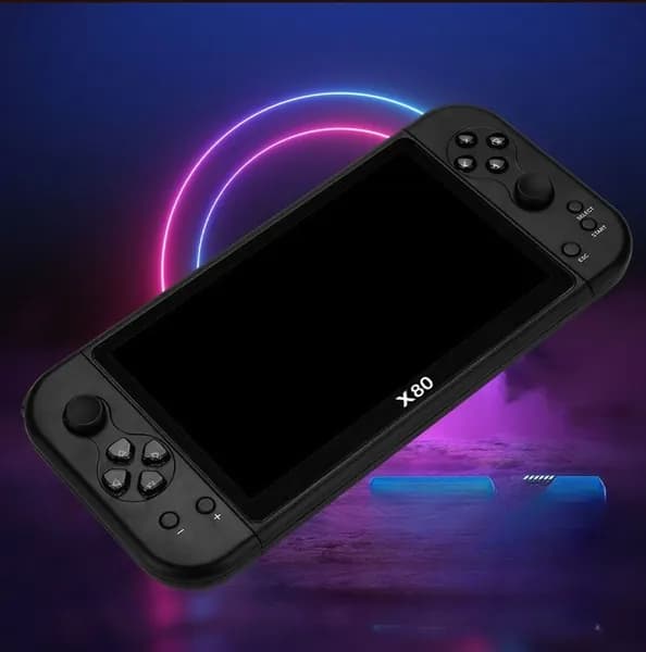7Портативная консоль X80: ретро аркады, большой HD экран, 500+ игр