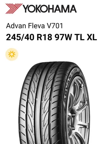 Шины летние 245 40 R18 97W TL XL Advan Fleva V701