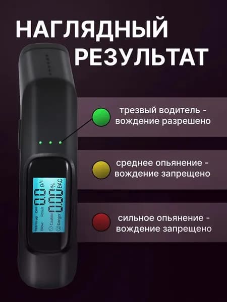 Аксессуары для алкотестера, погрешность 0.09%