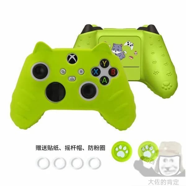 XBOX кожух для контроллера с лапками кота, изготовлен из силикона, совместим с контроллером Xbox Series X/S