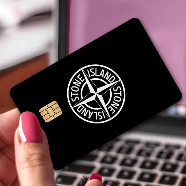 STONE ISLAND Стоун Айленд Бренд Наклейки на банковские карты, антипыльная водостойкая универсальная