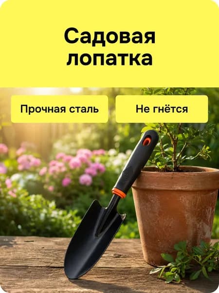 Совок садовый / Лопатка металлическая